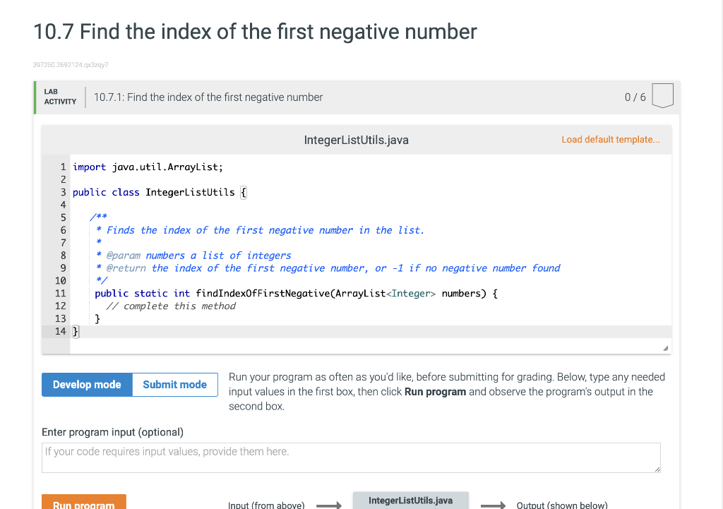 solved-10-7-find-the-index-of-the-first-negative-number-chegg