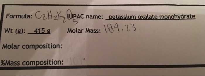 solved-what-is-the-molar-mass-of-potassium-oxalate-chegg