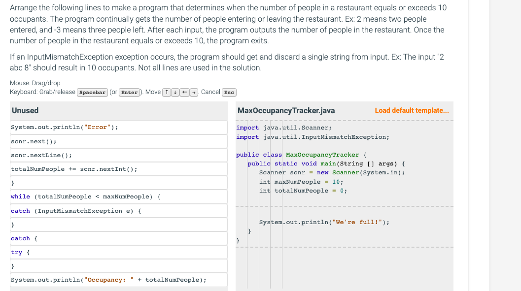 Solved arrange the following lines to make a program that chegg