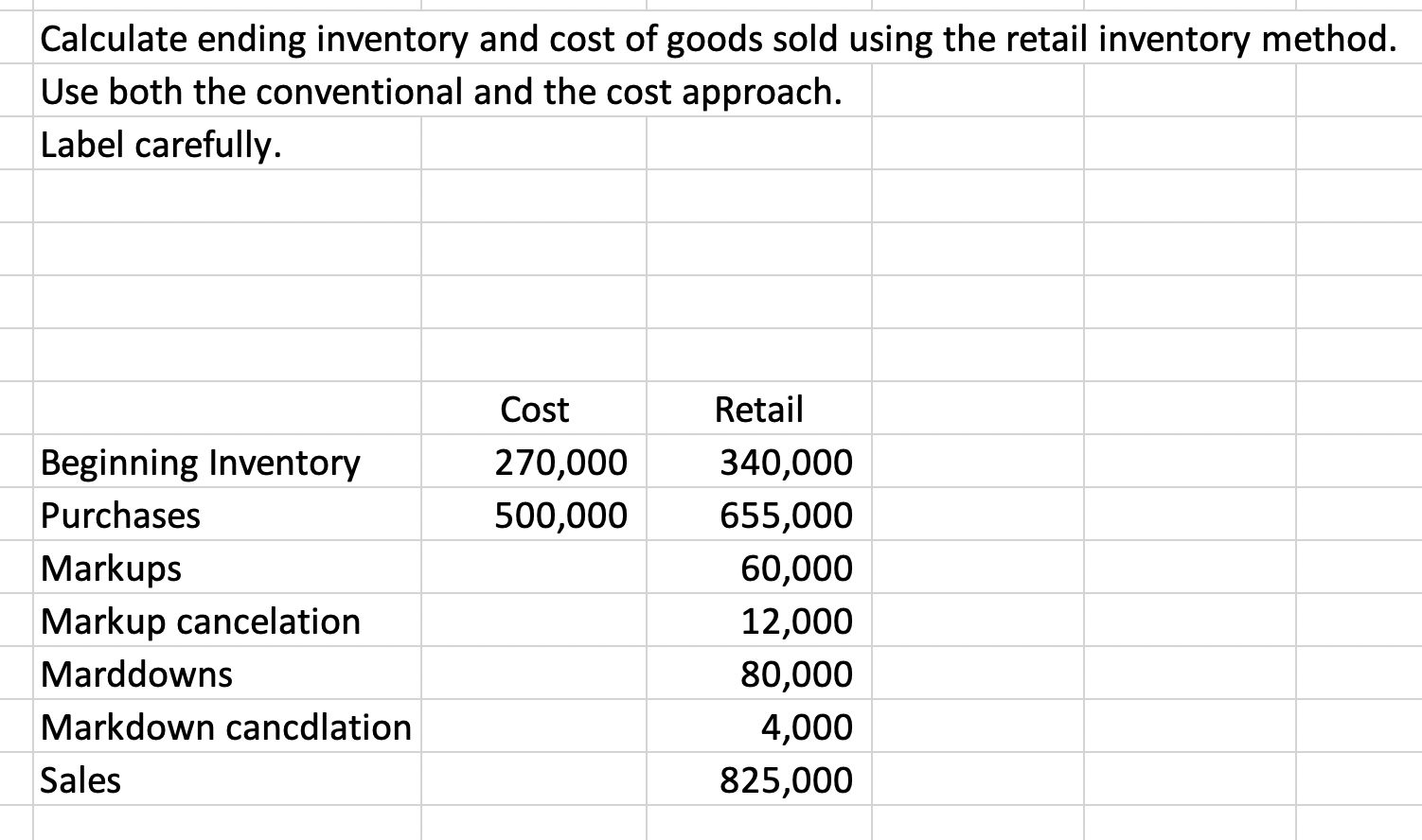 Solved Calculate ending inventory and cost of goods sold | Chegg.com
