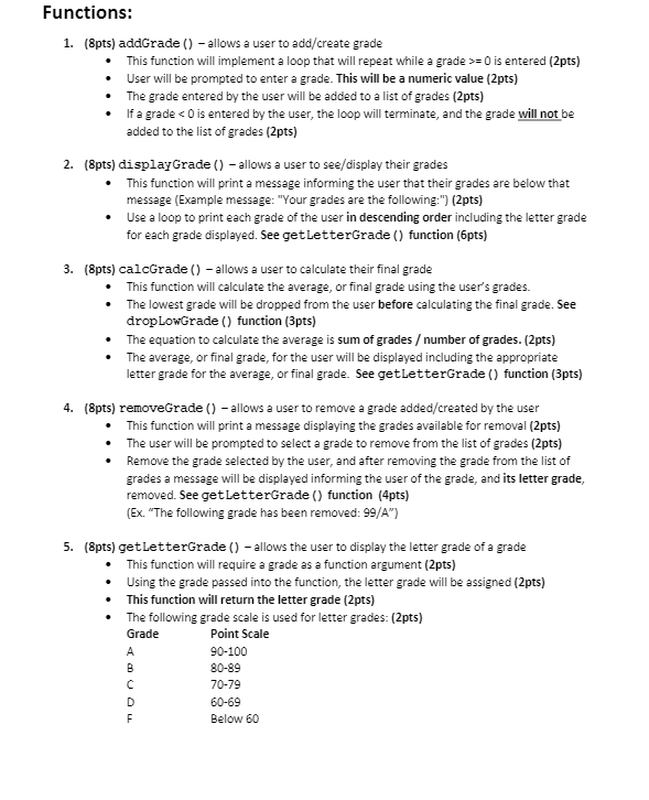 Solved Course Project In this project you will create a | Chegg.com