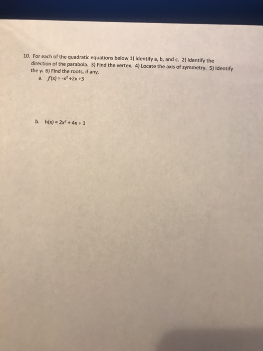 Solved 1. Solve each of the following equations using the | Chegg.com