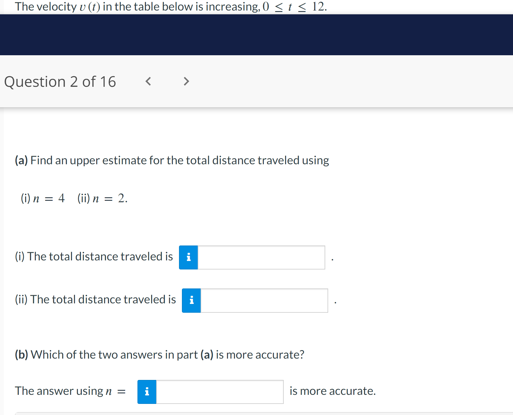 a-find-an-upper-estimate-for-the-total-distance-chegg