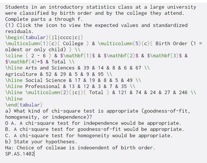 Goodness-of-Fit (1 of 2)  Statistics for the Social Sciences