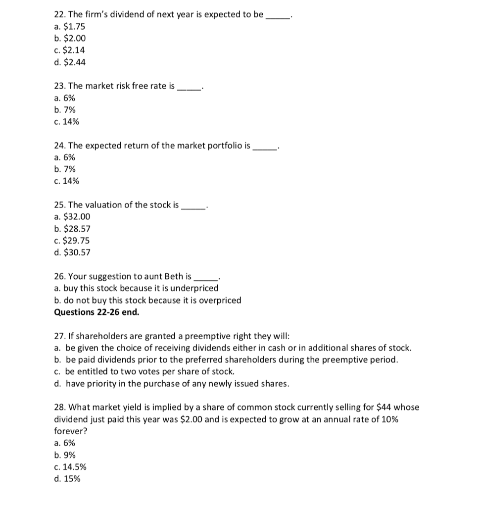 Questions 19-21 are based on the following | Chegg.com