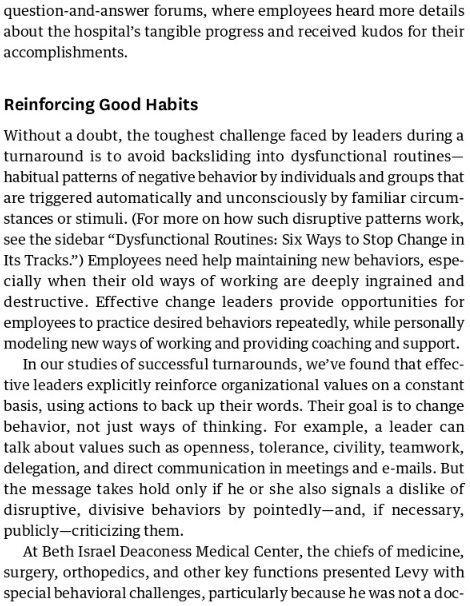 Solved Dysfunctional Routines Six Ways to Stop Change in Its | Chegg.com