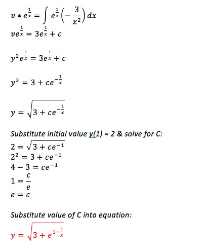 Solved I believe I am solving this differential equation | Chegg.com