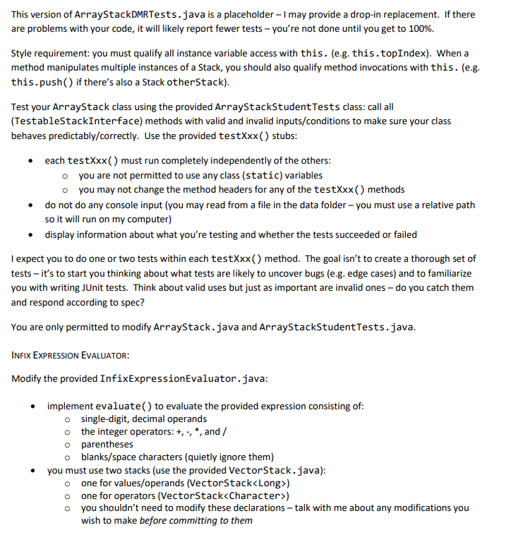 Solved JAVAImplement A Stack ADT Abstract Data Type 