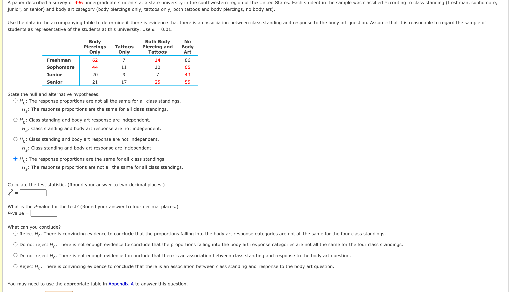 Solved A Paper Described A Survey Of 496 Undergraduate | Chegg.com