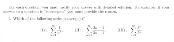 Solved For each question, you must justify your answer with | Chegg.com