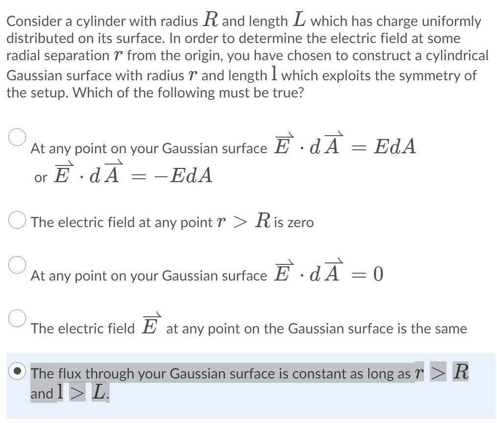 Solved Consider a cylinder with radius R and length L which | Chegg.com