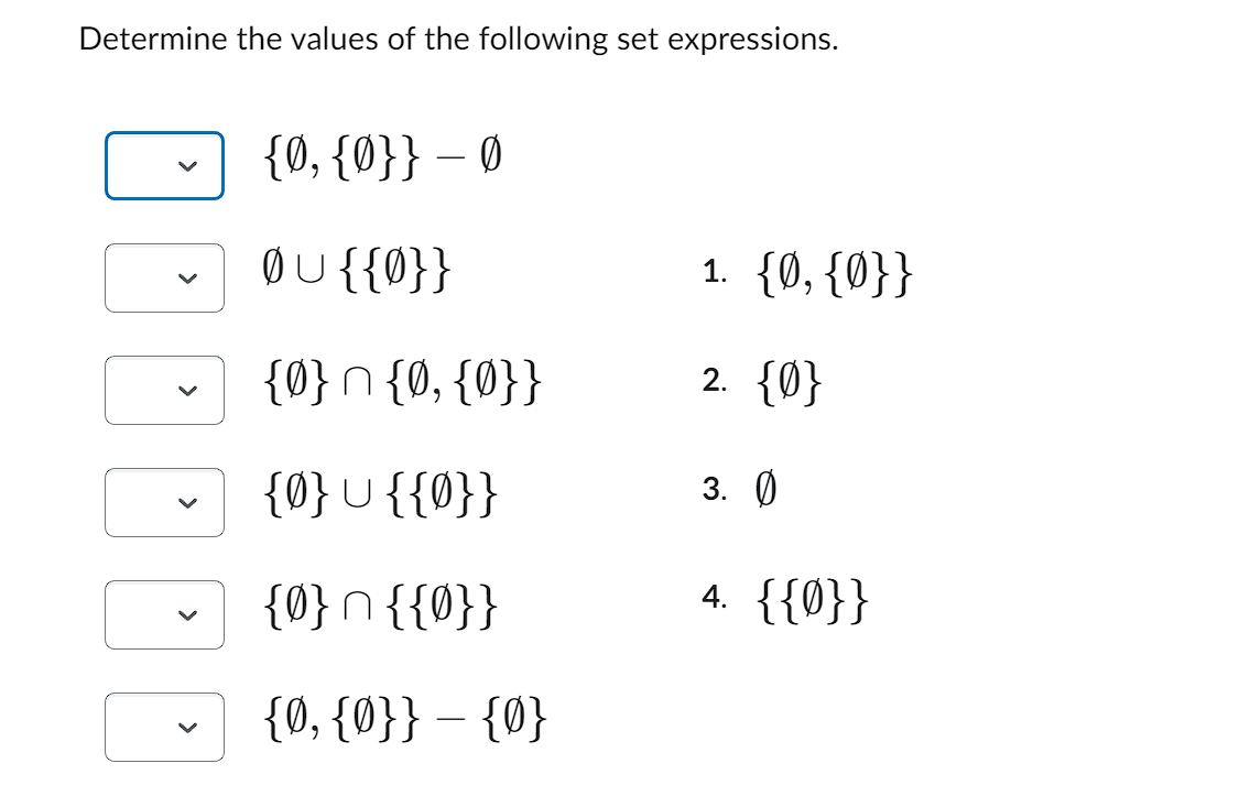 Solved {0, {{0}}} And B = {{0}, 0, {0, {0}}}. Select The | Chegg.com