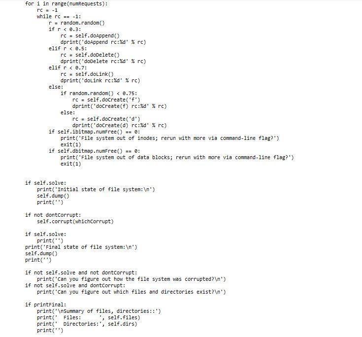 Exercise 3: File System Consistency This exercise is | Chegg.com