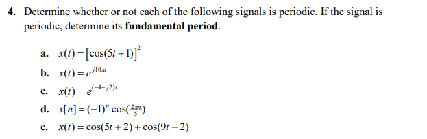 Solved 4. Determine whether or not each of the following | Chegg.com
