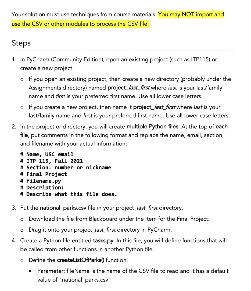Solved Learning Objective Demonstrate knowledge of Python | Chegg.com