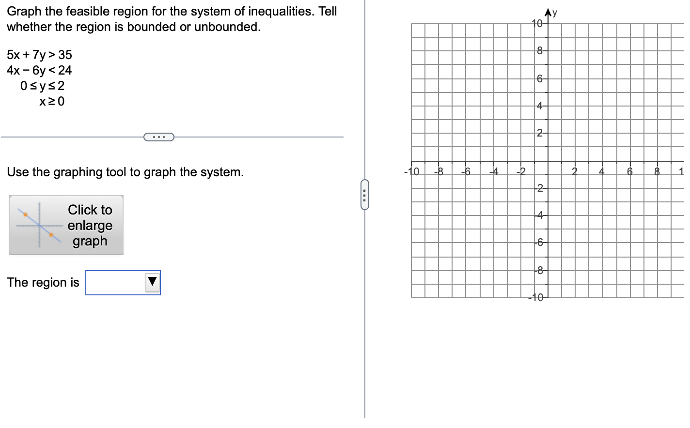 Solved Graph the feasible region for the system of | Chegg.com