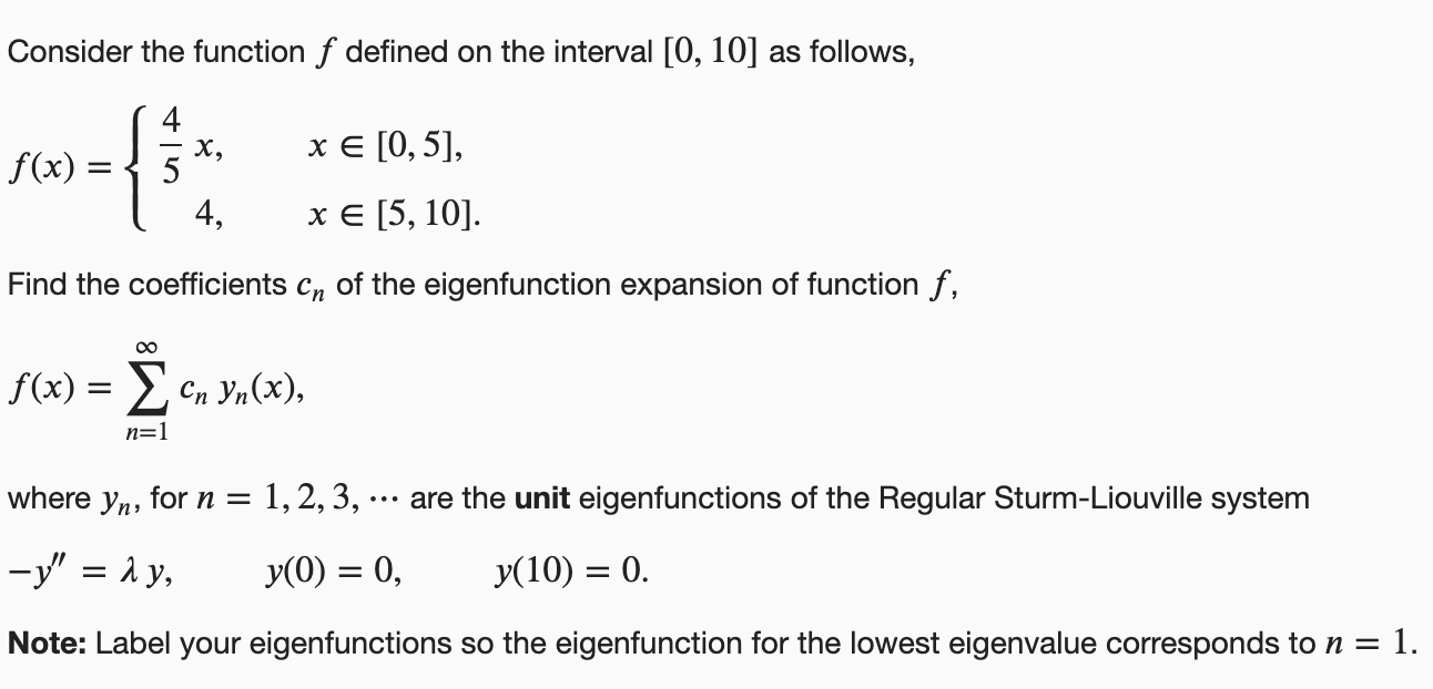 Solved Consider the function f defined on the interval | Chegg.com