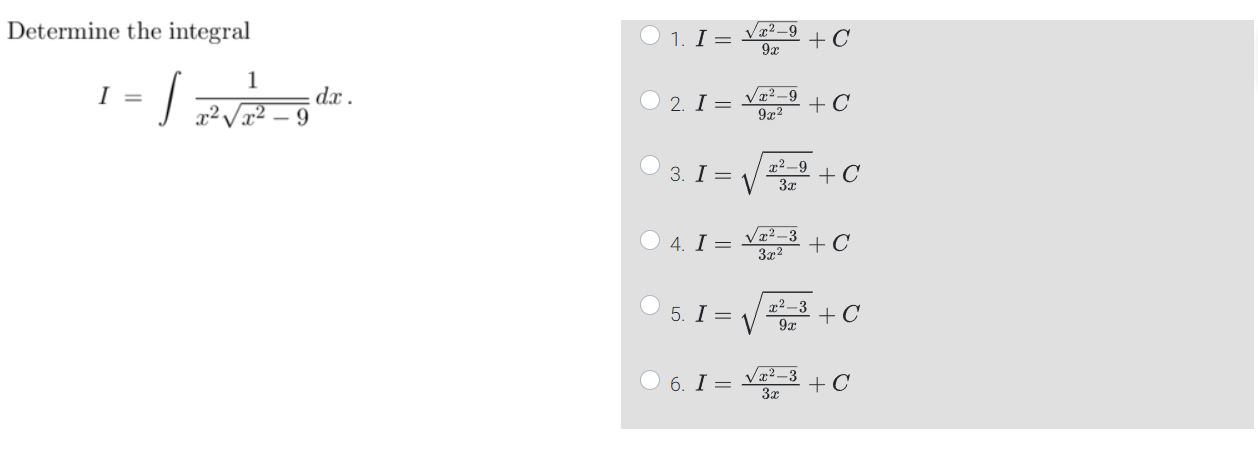 integral of x sqrt 1 9x 2