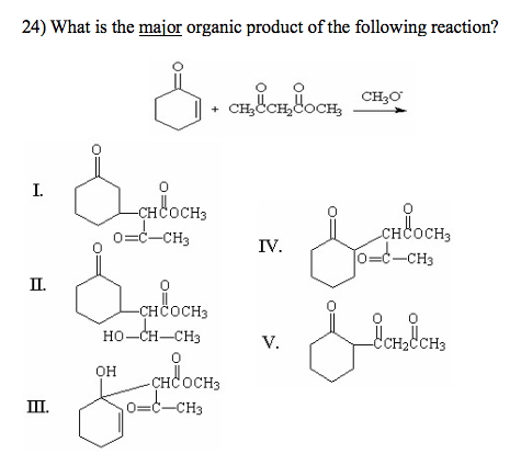 Solved 24) What is the major organic product of the | Chegg.com