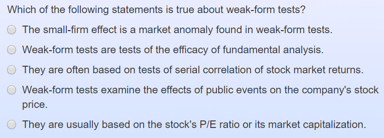 Solved Which of the following statements is true about | Chegg.com