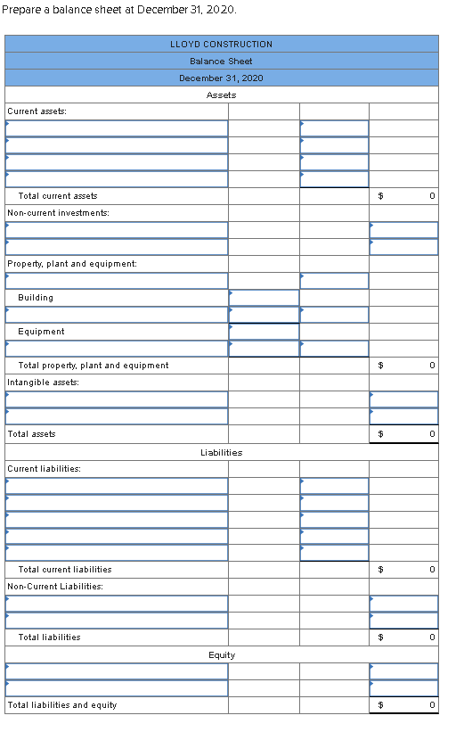 Solved The adjusted trial balance for Lloyd Construction as | Chegg.com