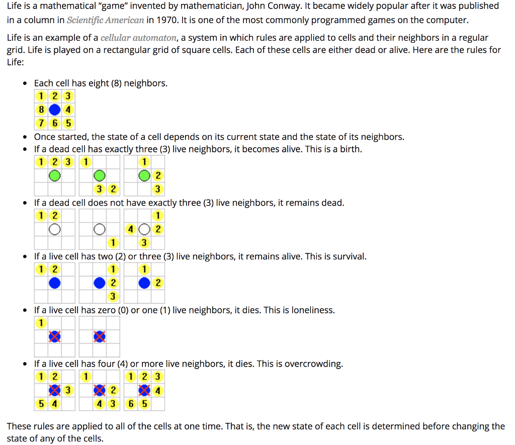 Life Game Math Solved Life is a mathematical