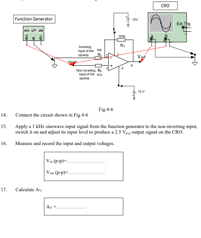 Solved CRO Function Generator 15V Ext Thig { rol 100k RF