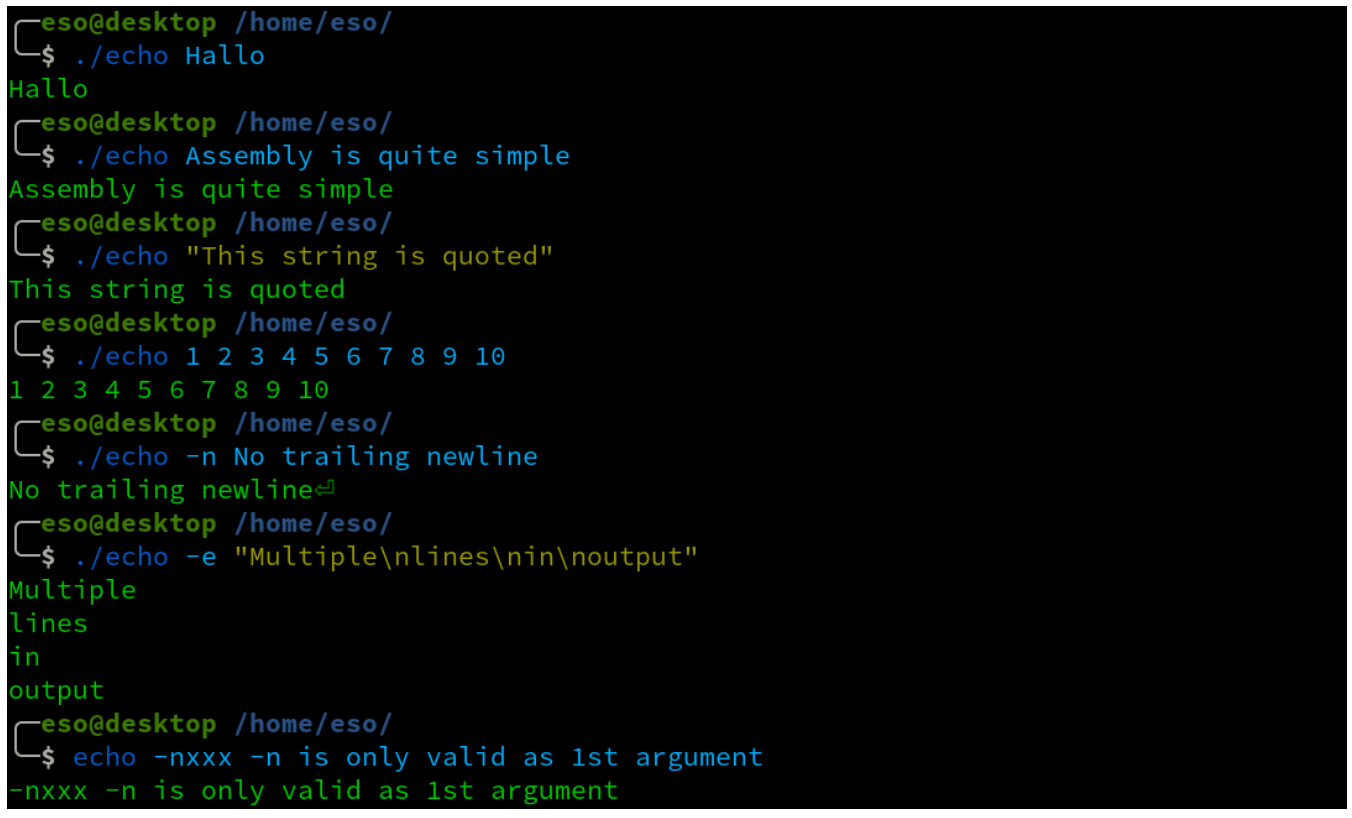 Solved Implement the echo program in assembly language. It | Chegg.com