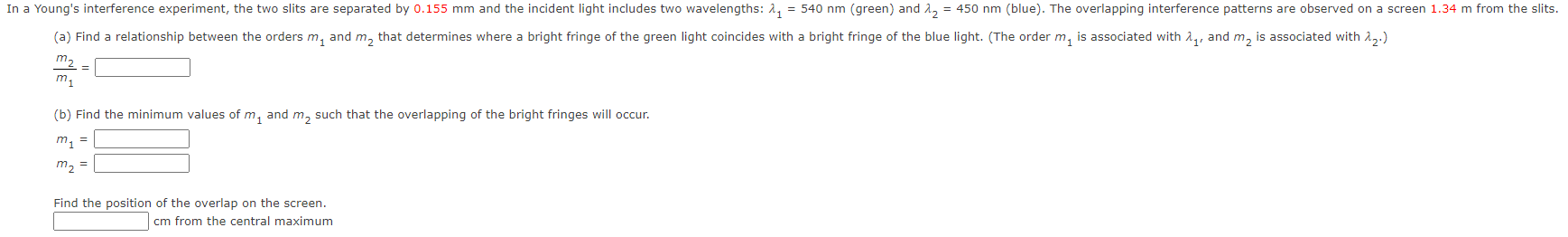 m1m2= (b) Find the minimum values of m1 and m2 such | Chegg.com