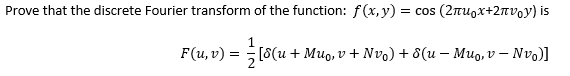Solved Prove that the discrete Fourier transform of the | Chegg.com
