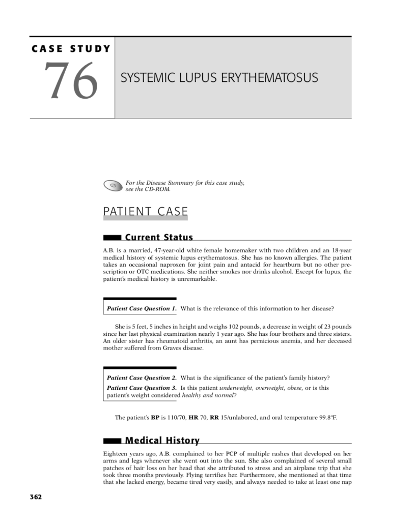 case study lupus