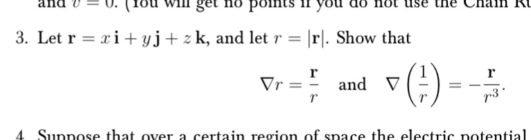 Solved Let R Xi Yj Zk And Let R R Show That 🔽r