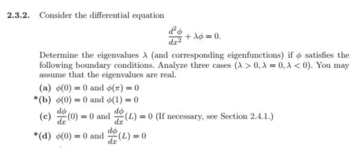 Solved 2.3.2. Consider the differential equation d + lo=0. | Chegg.com