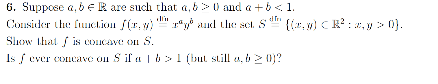 Solved dfn 6. Suppose a, b eR are such that a, b > 0 and a | Chegg.com