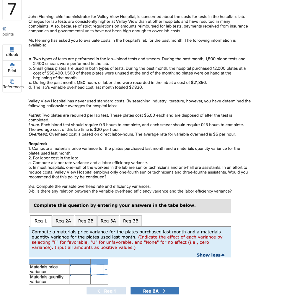 Solved John Fleming, chief administrator for Valley View