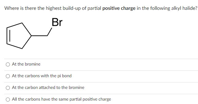 Solved Where is there the highest build-up of partial | Chegg.com