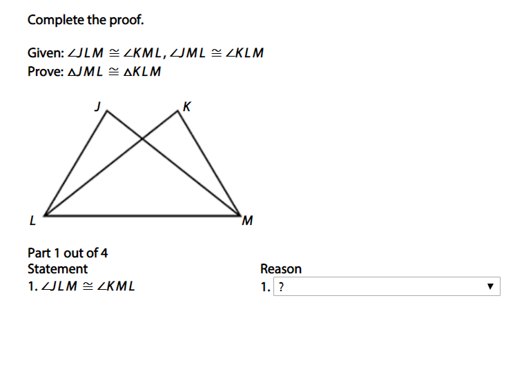 Solved Fill in: Vertical Angles are congruent, Given, | Chegg.com