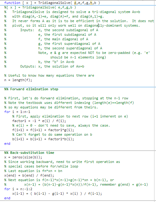 Solved In MATLAB, please transform the provided function | Chegg.com