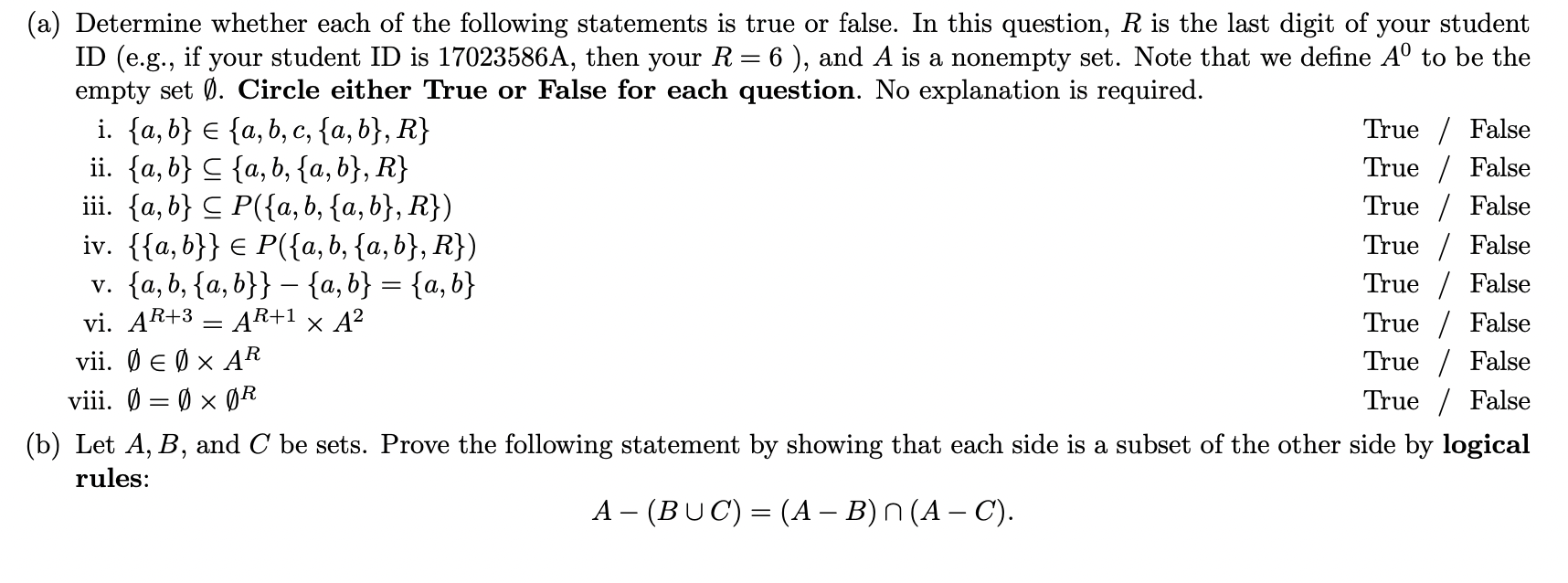 Solved (a) Determine Whether Each Of The Following | Chegg.com