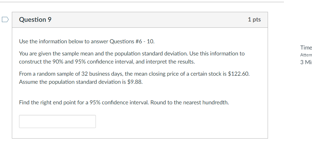 Solved Question 3 1 pts Use the information below to answer | Chegg.com
