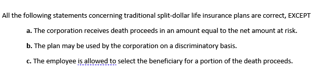Solved All the following statements concerning traditional | Chegg.com