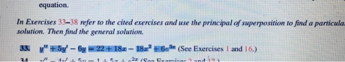 Solved In Exercises 33-38 refer to the cited exercises and | Chegg.com