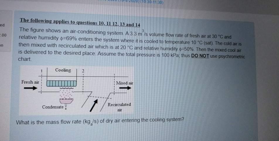 Solved 10.30-11:30) ed -.00 The following applies to | Chegg.com