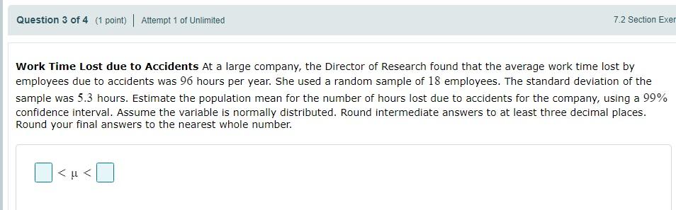 Solved Question 2 of 4 (1 point) | Attempt 1 of Unlimited | Chegg.com