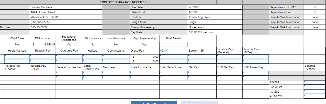 Continuing Payroll Project: Prevosti Farms and | Chegg.com