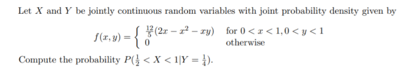 Solved Let X and Y be jointly continuous random variables | Chegg.com