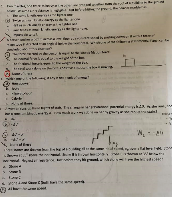Solved I know some of these but I do not know the reasoning | Chegg.com