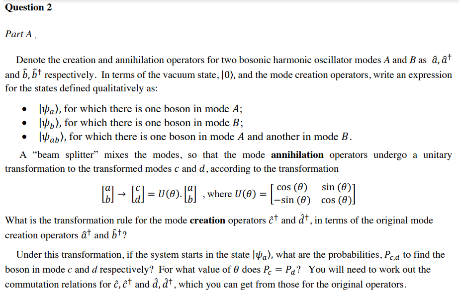 Solved Part B Under The Same Transformation, If The System | Chegg.com