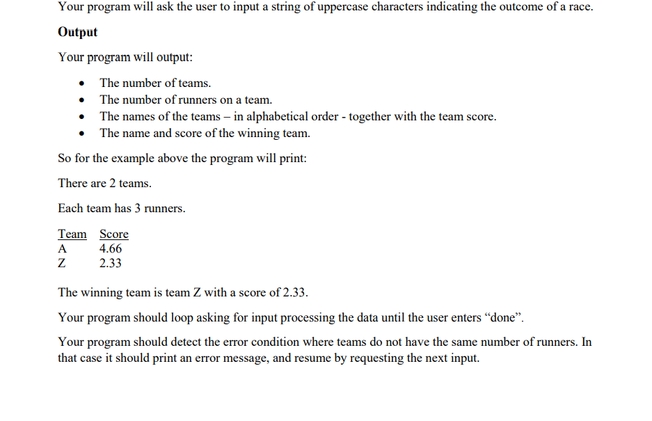 Solved Introduction Some number of teams are participating | Chegg.com