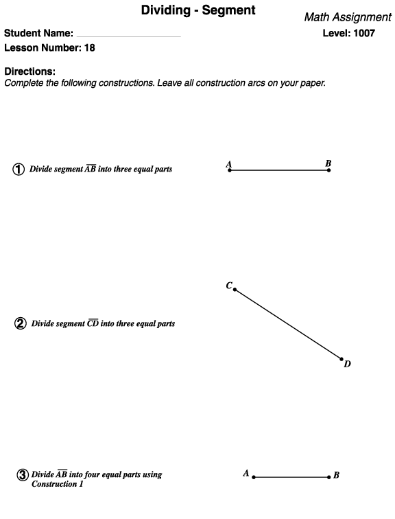 Solved Directions: Complete the following constructions. | Chegg.com